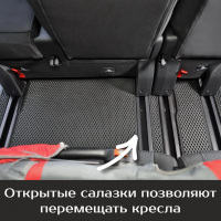 Автомобильные коврики EVA на Opel Zafira Life 8 мест, не Long (2019-2025) 