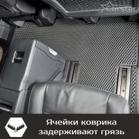 Автомобильные коврики EVA на Peugeot Traveller 7 мест, не Long (2016-2024) 