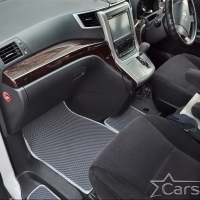 Коврики текстильные на Toyota Vellfire I пр.руль (2008-2014) 2 ряд - 2 места