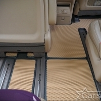 Коврики текстильные на Kia Carnival III (9мест) 2+2 без трансформеров (2014->)