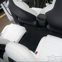 Коврики текстильные на Tesla Model X 6 мест 3 ряда (2015->) 