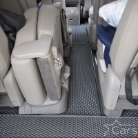 Коврики текстильные на Kia Carnival III (11мест) 2+2 с трансформерами (2014->)