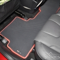 Коврики текстильные на Hyundai Santa Fe IV 3 ряда (2018-2020)