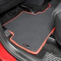 Коврики текстильные на Hyundai Santa Fe IV 3 ряда (2018-2020)