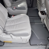 Двухслойные коврики EVA на Toyota Sienna III 6 мест (2010-2020)