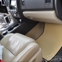 Двухслойные коврики EVA на Toyota Sequoia II 3 ряда (2008->)