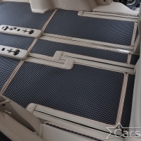 Двухслойные коврики EVA на Toyota Vellfire I пр.руль (2008-2014) 2 ряд - 3 места