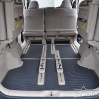 Двухслойные коврики EVA на Toyota Vellfire I пр.руль (2008-2014) 2 ряд - 3 места