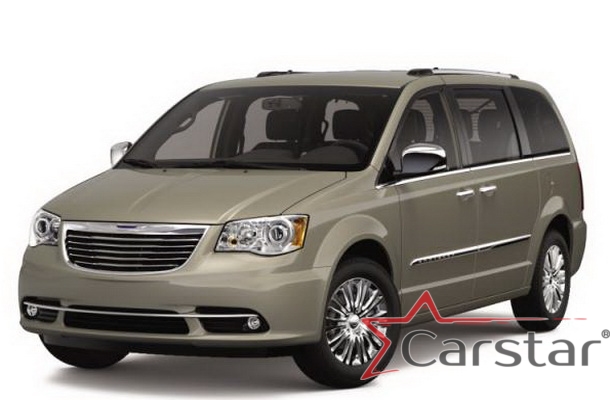Автомобильные коврики EVA для Chrysler Town & Country V (2007->) 2 ряд: кресла 1+1 не убираются в пол