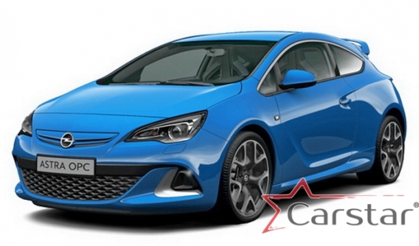 Текстильные коврики для Opel Astra J GTC (2009-2017)