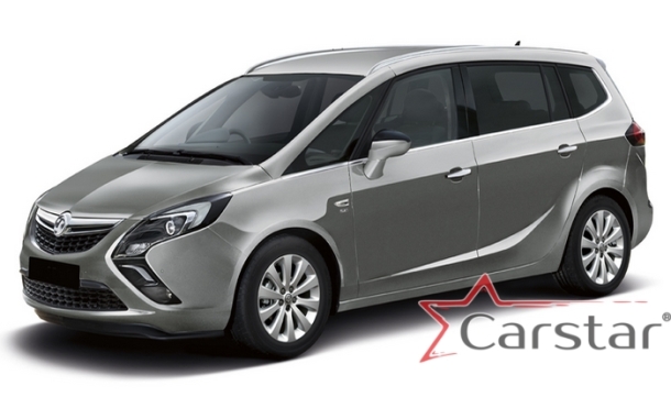 Текстильные коврики для Opel Zafira С 3 ряда (2011->)
